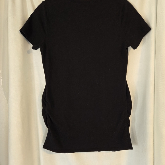 BumpStart Maternity Tee Bundle Gray And Black Short Sleeve Tee - Picture 7 of 7